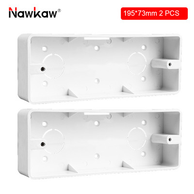 Nawkaw 118 tipa ārējās montāžas tumšā kārba Uzklājiet uz ASV AU standarta slēdzi un kontaktligzdas balto sadales kārbu