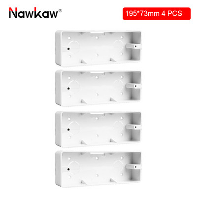 Nawkaw 118 tipa ārējās montāžas tumšā kārba Uzklājiet uz ASV AU standarta slēdzi un kontaktligzdas balto sadales kārbu