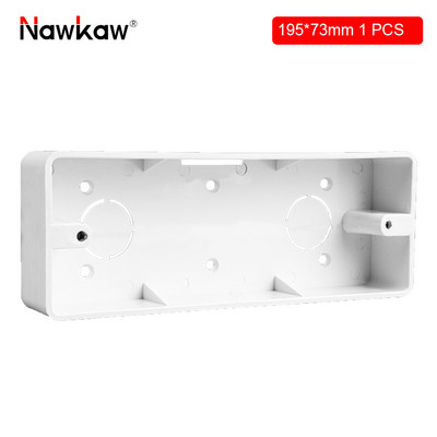 Nawkaw 118 tipa ārējās montāžas tumšā kārba Uzklājiet uz ASV AU standarta slēdzi un kontaktligzdas balto sadales kārbu