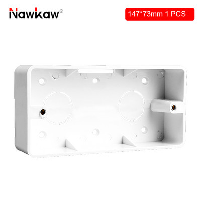 Nawkaw 118 tipa ārējās montāžas tumšā kārba Uzklājiet uz ASV AU standarta slēdzi un kontaktligzdas balto sadales kārbu