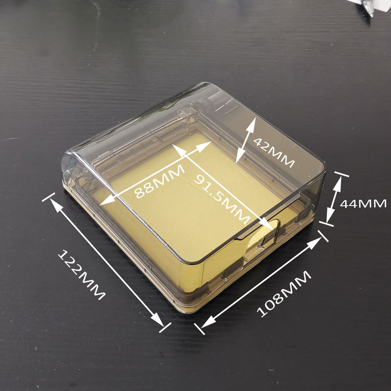 Prekidač Vodootporna kutija Samoljepljiva ploča za zvono Poklopac ploče Zaštitna kutija Jednostavna instalacija Prozirna kutija za zidnu utičnicu