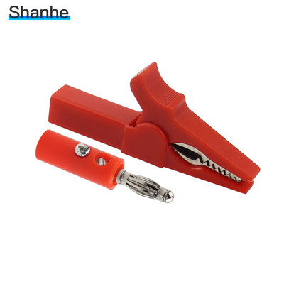 55 mm alligaatoriklamber + BANAANIPISTIK, testsond 4 mm banaanipistiku kaabliklambritega