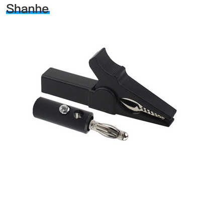 55 mm alligaatoriklamber + BANAANIPISTIK, testsond 4 mm banaanipistiku kaabliklambritega