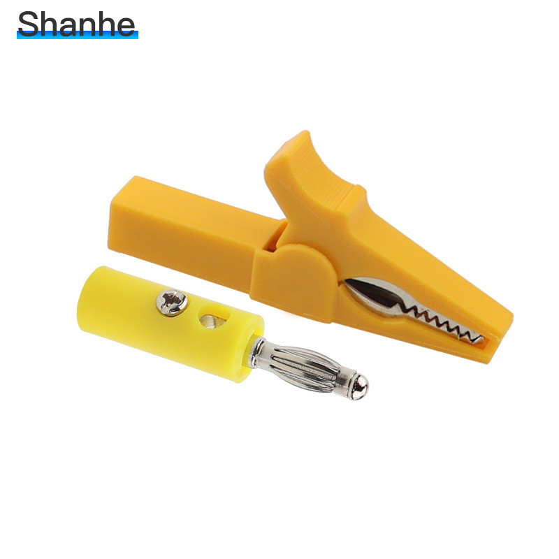 55 mm alligaatoriklamber + BANAANIPISTIK, testsond 4 mm banaanipistiku kaabliklambritega