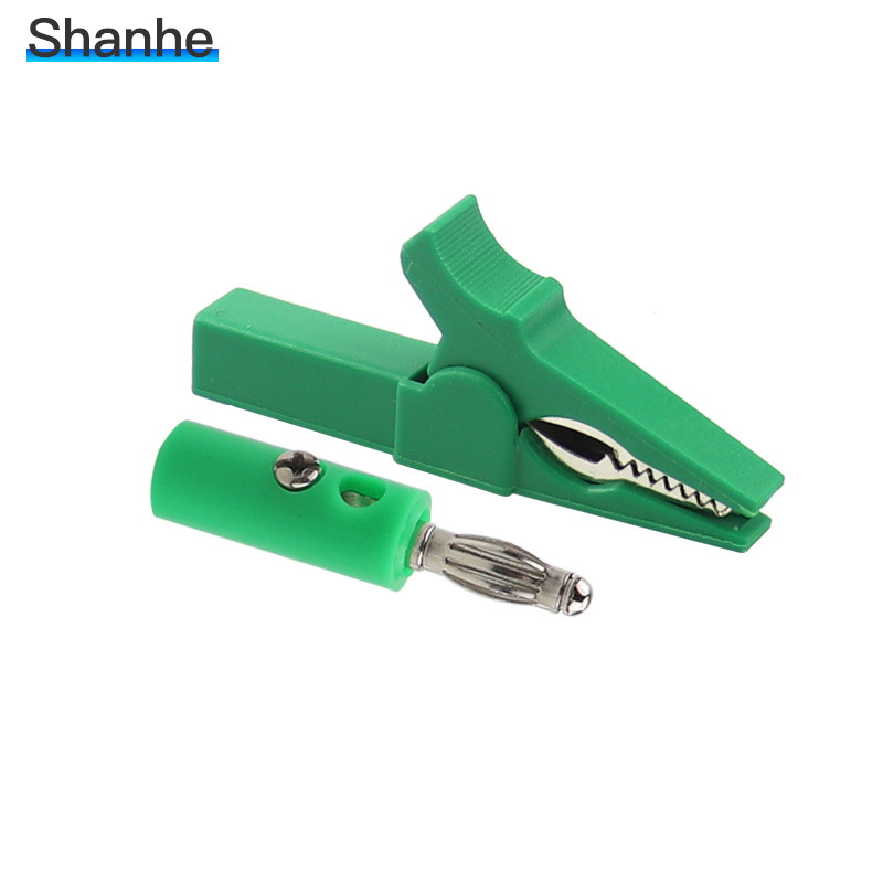 55 mm alligaatoriklamber + BANAANIPISTIK, testsond 4 mm banaanipistiku kaabliklambritega