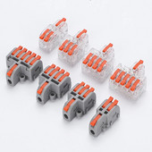 5kom Brzi univerzalni kompaktni vodič Razvodna kutija Opružni spoj Terminalni blok Utisni žičani konektor Razdjelnik električnih kabela