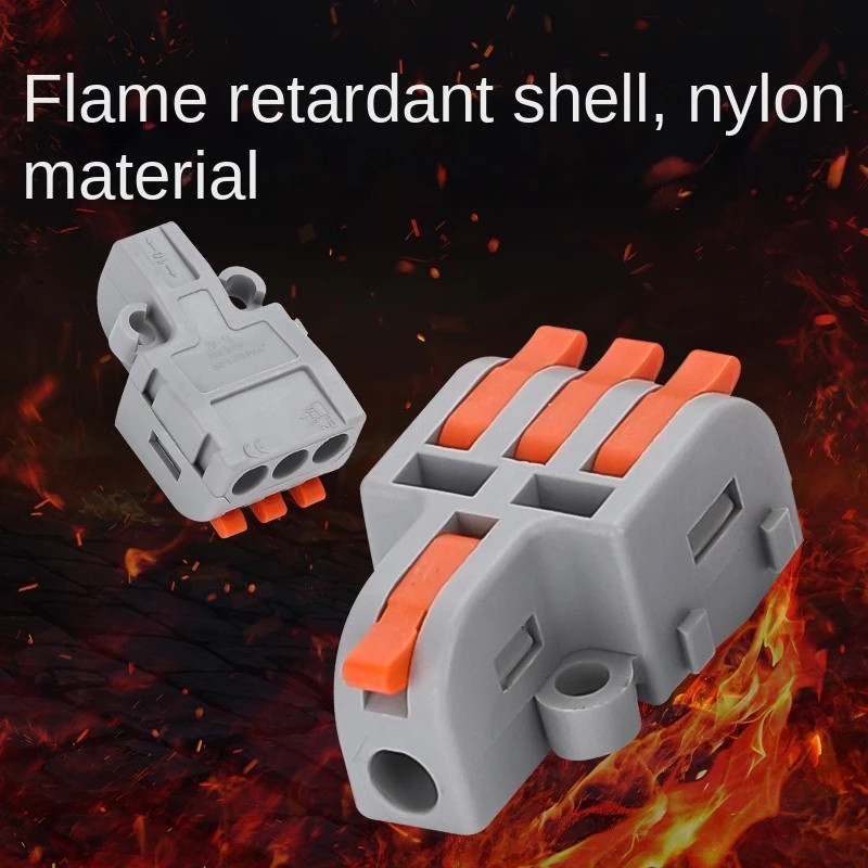 5kom Brzi univerzalni kompaktni vodič Razvodna kutija Opružni spoj Terminalni blok Utisni žičani konektor Razdjelnik električnih kabela