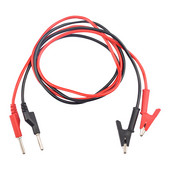 1M kahe otsaga testjuhe traatliin elektripinge 4 mm banaanipistik alligaatori klamber krokodill 8A-12A multimeeter DIY testjuhtmed