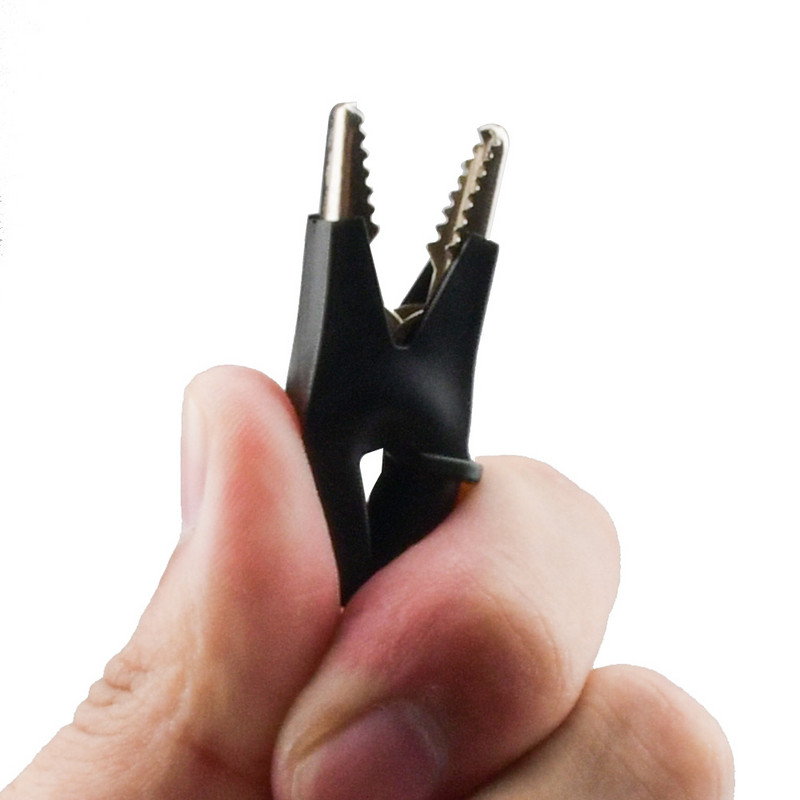 1M kahe otsaga testjuhe traatliin elektripinge 4 mm banaanipistik alligaatori klamber krokodill 8A-12A multimeeter DIY testjuhtmed