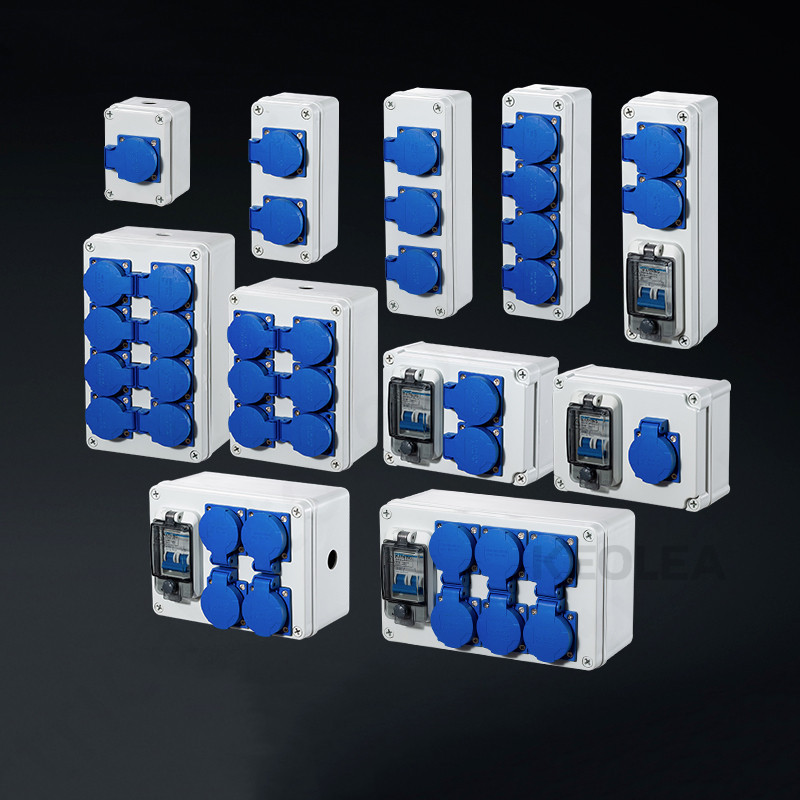 Vanjska utičnica za kišnicu Tri rupe 10A kućna zidna višenamjenska vanjska utičnica Kutija za punjenje električnog automobila