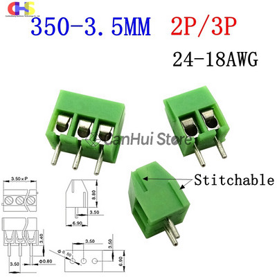 10 gab KF128-3P4P5P6P7P8P9P10P12P14P16P 2PIN 2.54/3.5/3.81/3.96/5.0/5.08/7.5 MM Pitch PCB Skrūvju spailes Bloki Savienotājs 300V10A