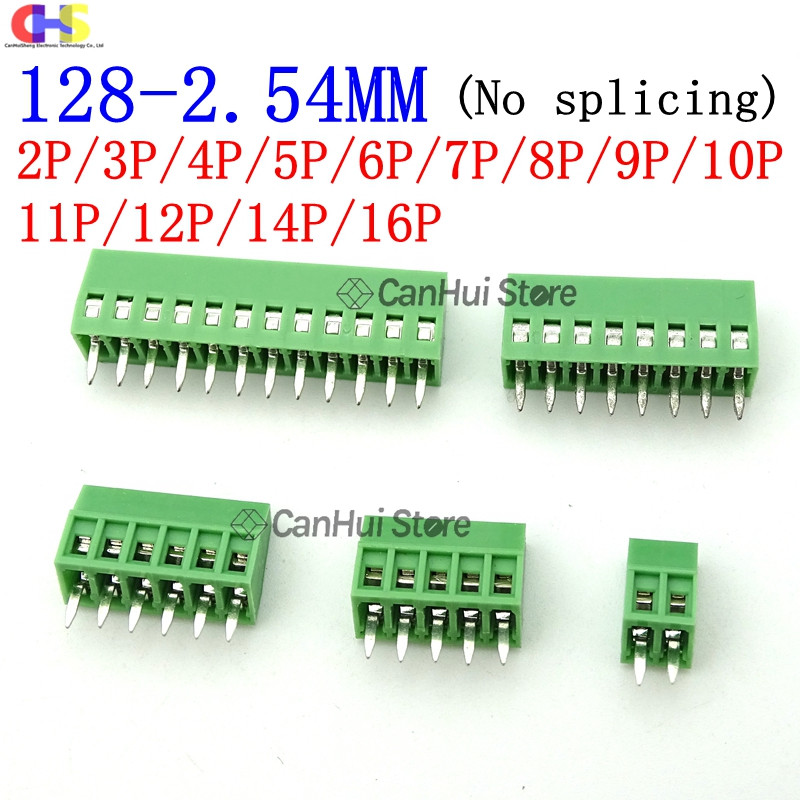 10 gab KF128-3P4P5P6P7P8P9P10P12P14P16P 2PIN 2.54/3.5/3.81/3.96/5.0/5.08/7.5 MM Pitch PCB Skrūvju spailes Bloki Savienotājs 300V10A