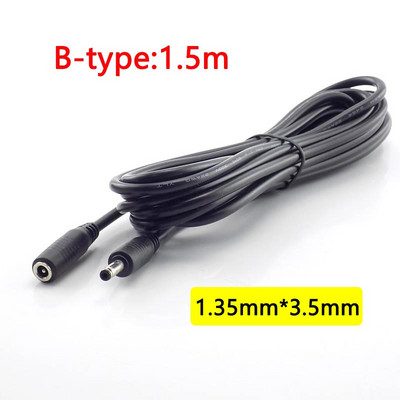 DC emane isane pikenduskaabel 5 V 12 V toiteadapteri juhe 5,5 x 2,1 mm 3,5 x 1,35 mm pistikupesa CCTV turvakaameraliini jaoks