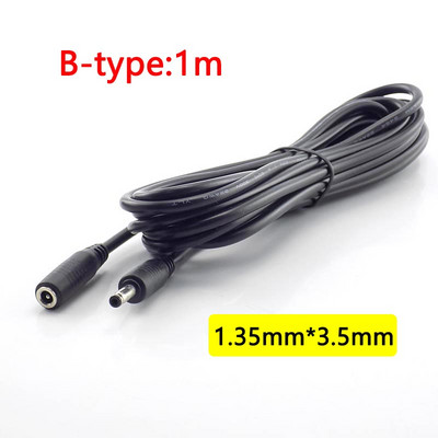 DC emane isane pikenduskaabel 5 V 12 V toiteadapteri juhe 5,5 x 2,1 mm 3,5 x 1,35 mm pistikupesa CCTV turvakaameraliini jaoks