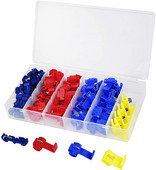 60/120/240/360 gab Scotch Lock Gofrēšanas spailes Elektrisko kabeļu savienotāji Ātri ātri savienojami bloķēšanas vadu spailes Gofrēšanas komplekta komplekts