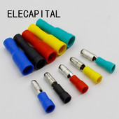 Sievišķā un vīrieša izolēta elektriskā savienotāja gofrētā ložu spaile 22-16 AWG audio vadiem