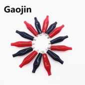 10tk/partii 28MM metallist alligaatoriklamber S4 krokodilli elektriline klamber sondimõõturi testimiseks must punane dropshipping