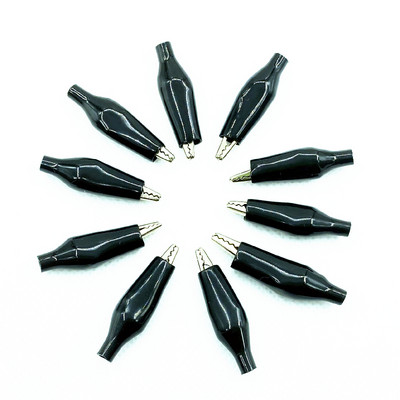 10tk/partii 28MM metallist alligaatoriklamber S4 krokodilli elektriline klamber sondimõõturi testimiseks must punane dropshipping