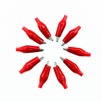 10tk/partii 28MM metallist alligaatoriklamber S4 krokodilli elektriline klamber sondimõõturi testimiseks must punane dropshipping