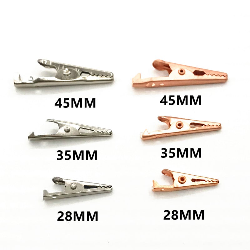 10tk/partii 28MM metallist alligaatoriklamber S4 krokodilli elektriline klamber sondimõõturi testimiseks must punane dropshipping