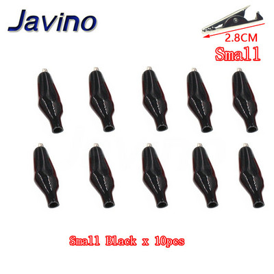 10 komada metalne aligatorske kopče, krokodilske električne stezaljke, mjerač sonde, crno-crvene s plastičnim prtljažnikom, automobilska baterija