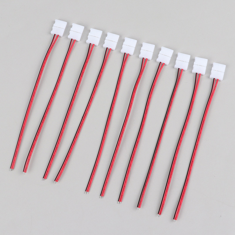 10 kom 2 pinske snage 8 mm 10 mm LED trake Svjetla Konektor Spojnica za spajanje za SMD 3528 5050 5630 LED trake Lampe Svjetla Bar konektor