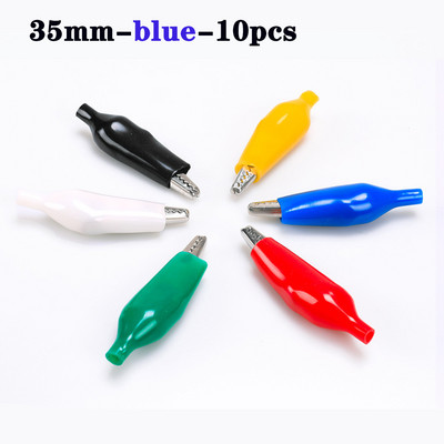 28 mm aligatora skavas Elektriskās pārbaudes vada raudas skavas testa džemperis Vadu savienotāji Kabeļu savienotāji Divu galu krokodila skavas