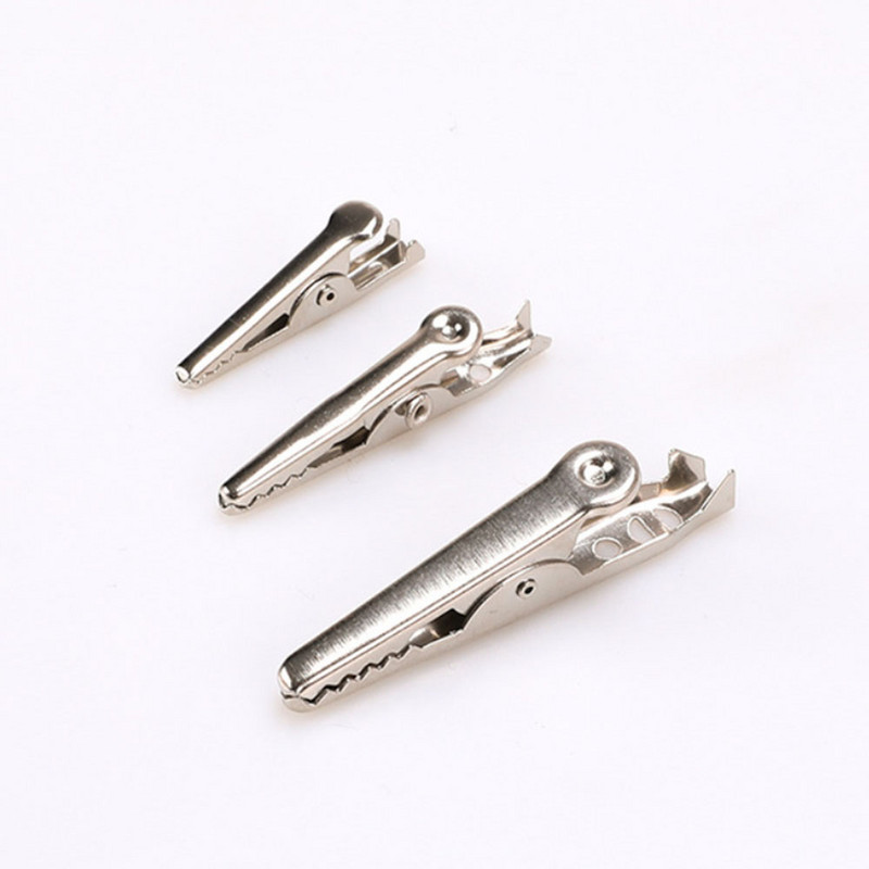 28 mm aligatora skavas Elektriskās pārbaudes vada raudas skavas testa džemperis Vadu savienotāji Kabeļu savienotāji Divu galu krokodila skavas