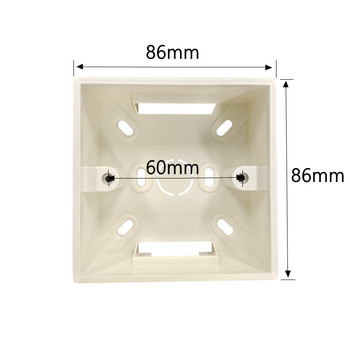 ezAIoT Universal 86 Type Switch and Socket Junction Box Εξωτερικό κιβώτιο στερέωσης Εφαρμογή για επιφάνεια τοίχου