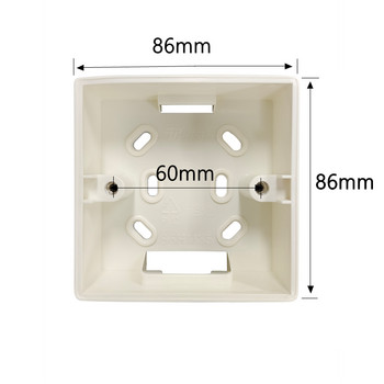 ezAIoT Universal 86 Type Switch and Socket Junction Box Εξωτερικό κιβώτιο στερέωσης Εφαρμογή για επιφάνεια τοίχου