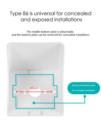 Водоустойчив капак Прахоустойчив защитен капак Външна кутия 86 Тип Устойчива на пръски Кутия Дъждоустойчива кутия за зареждане 86 Тип Капак на гнездото