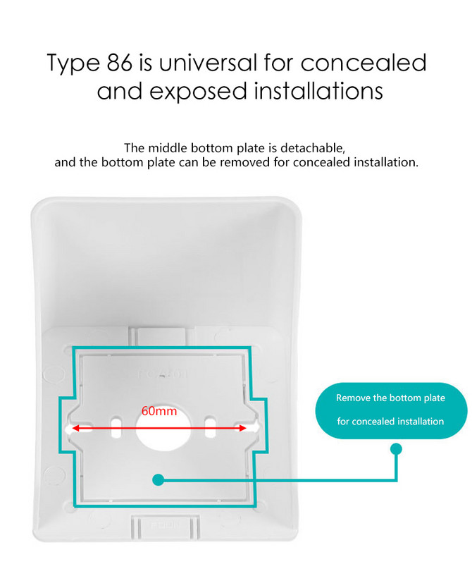 Vodootporan poklopac Zaštitni poklopac otporan na prašinu Vanjska kutija 86 tipa Kutija otporna na prskanje Kutija otporna na kišu za punjenje Poklopac utičnice tipa 86