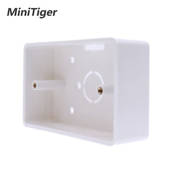 Κουτί εξωτερικής τοποθέτησης Minitiger 117mm*72mm*33mm για διακόπτη αφής 118*72mm και υποδοχή USB για οποιαδήποτε θέση επιφάνειας τοίχου