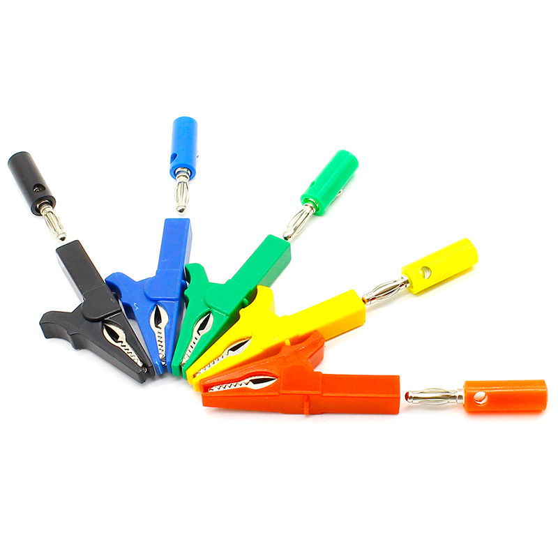 55 MM krokodilska kopča + BANANA UTIKAČ, ispitna sonda s 4 mm banana utikačem kabelske kopče crveno crno plavo žuto zeleno