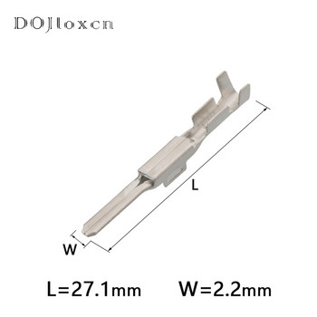 20/50/100/200 бр. 2.2 MM H62 месингово консервирано окабеляване Медни клеми Автомобилен мъжки женски конектор Гнездо DJ611-2.2A/7114-4021