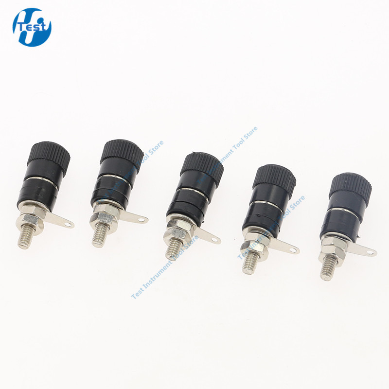 10 komada 4 mm banana utičnica poniklana matica za vezivanje banana utičnica konektor crveno crna