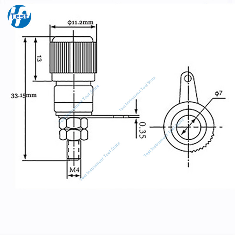 10 komada 4 mm banana utičnica poniklana matica za vezivanje banana utičnica konektor crveno crna