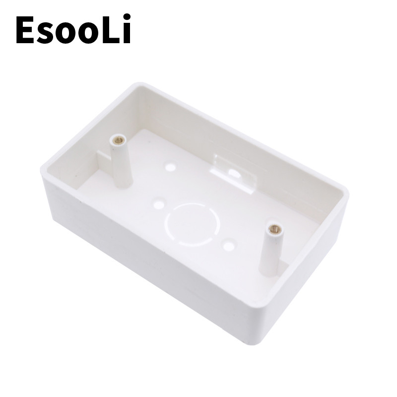 Vanjska kutija za ugradnju 117mm*72mm*33mm za 118*72mm prekidač osjetljiv na dodir i USB utičnicu za bilo koji položaj zidne površine 5.0