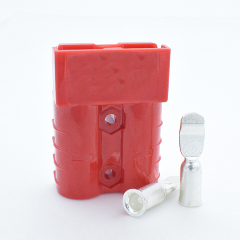 600V 50A Bakrena srebrna baterija Brzi konektor Komplet za spajanje Utikač Isključite vitlo Prikolica Povežite maks. za 6AWG žicu