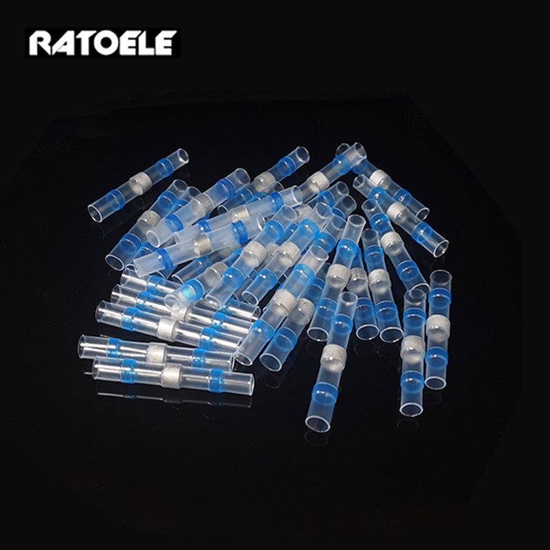 10 50 KOM. Konektori za lemljenje za brtvene žice Komplet konektora za lemljenje toplinsko skupljajuće cijevi Automobilski brodski izolirani