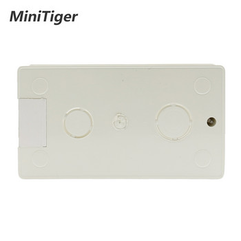 Minitiger Кутия за стенен монтаж Вътрешна касета Бяла задна кутия 137*83*56 мм За 146 мм*86 мм Стандартен сензорен ключ и контакт