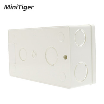 Κουτί επιτοίχιας τοποθέτησης Minitiger Εσωτερική κασέτα Λευκό πίσω κουτί 137*83*56mm Για τυπικό διακόπτη και υποδοχή αφής 146mm*86mm