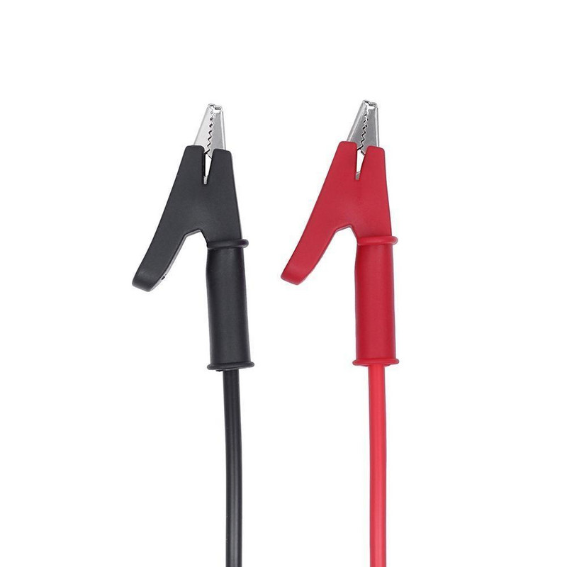 2 tk testjuhtmete komplekt alligaatoriklambrite mõõturi alligaatoriklambri testkaabli juhtme ühendus krokodilliklambriga multimeetri mõõteriista jaoks