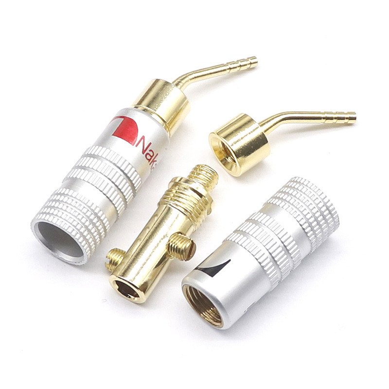 1 paar Nakamichi BANAANIPISTIKAD 24K kullatud 4MM banaanipistikuga kruvilukuga helipistiku kõlari pistikute jaoks must ja punane