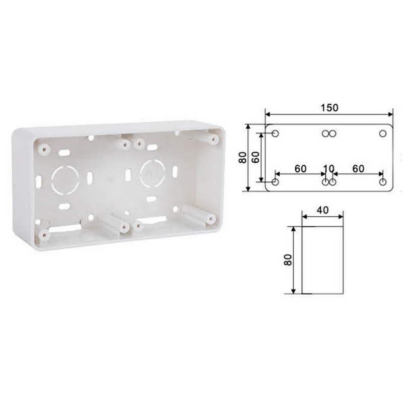 JXN-6 JXN-7 JXN-8 Brodska kabina Prekidač Utičnica Montažna kutija Kazetne razvodne kutije Brodska posebna donja kutija 80*80mm 80*150mm