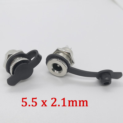 5Gb/5Pair DC099 022 Strāvas ligzda Skrūves uzgriežņu paneļa savienotājs 9mm/14mm vīrišķais līdzstrāvas kontaktdakšas spailes 5,5 mm x 2,1 mm 5,5 mm x2,5 m