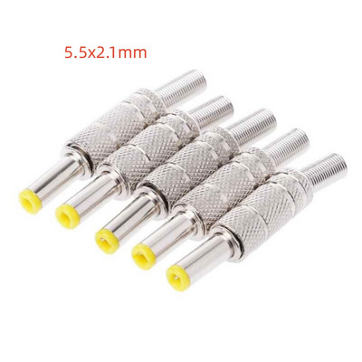 5Gb/5Pair DC099 022 Strāvas ligzda Skrūves uzgriežņu paneļa savienotājs 9mm/14mm vīrišķais līdzstrāvas kontaktdakšas spailes 5,5 mm x 2,1 mm 5,5 mm x2,5 m