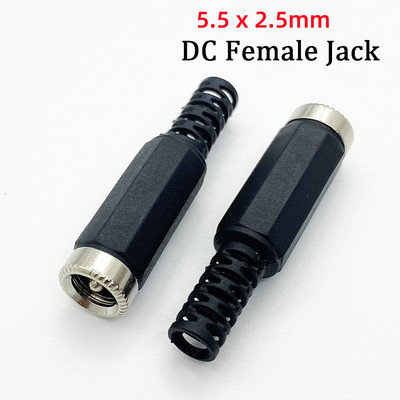 5Gb/5Pair DC099 022 Strāvas ligzda Skrūves uzgriežņu paneļa savienotājs 9mm/14mm vīrišķais līdzstrāvas kontaktdakšas spailes 5,5 mm x 2,1 mm 5,5 mm x2,5 m