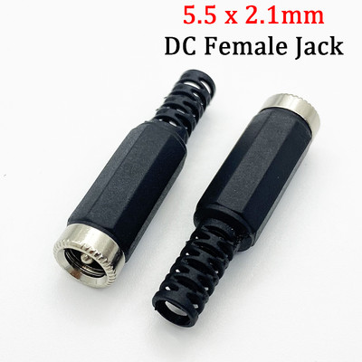 5Gb/5Pair DC099 022 Strāvas ligzda Skrūves uzgriežņu paneļa savienotājs 9mm/14mm vīrišķais līdzstrāvas kontaktdakšas spailes 5,5 mm x 2,1 mm 5,5 mm x2,5 m