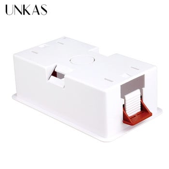 UNKAS Mount 146mm Τύπος Dry Lining Box Γυψοσανίδα Γυψοσανίδα Γυψοσανίδα 46mm Βάθος Υποδοχή κασέτας Έξοδος διακόπτη τοίχου